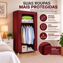 Ver imagem 5 de Organizador Portatil Cabideiro Arara Desmontavel Armario Brinquedos Guarda Roupa Sapatos Quarto Casa