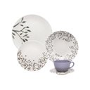 Ver imagem 1 de Aparelho de Jantar e Chá Oxford 20Pç Unni Lilac Branco/Lilás