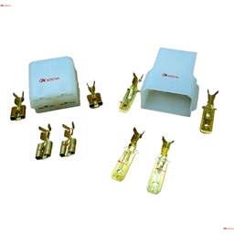 Kit Conector Capa Isolante 4vias Macho/Femea + Terminais - 3