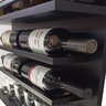 Adega de Vinho de Parede com Barzinho para Sala - Barzinho Cor Preto - 5