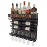 Barzinho de Parede com Adega de Vinho - Bar Doce Bar cor Preto - 1