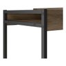 Mesa Escrivaninha Metal e Madeira - Design Industrial:Marrom - Legno - 3