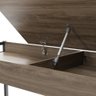 Mesa Escrivaninha Metal e Madeira - Design Industrial:Marrom - Legno - 4