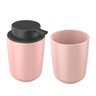 Kit Banheiro Lavabo 2 Peças Minimalista Esmalte:ROSA - 1