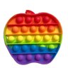 Brinquedo Pop It Fidget Push Pop Sensorial Anti Estress Arco-íris Maçã - 1