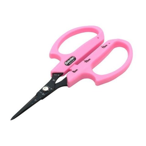 Tesoura de Poda e Raleio 160mm Lamina Reta Saboten Ref: B-1FP Pink