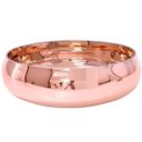 Ver imagem 1 de Vaso Vidro Bacia Redondo Rosé 25x10cm 9765