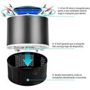Ver imagem 7 de Mosquiteiro Repelente Armadilha Mata Mosquito LED UV Zika Dengue Eletrico 365 -PT