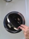 Ver imagem 4 de Lixeira Pia Cozinha Embutir No Granito Em Inox 6lt 20X30 CM Tampa Giratoria Basculante