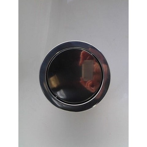 Lixeira Pia Cozinha Embutir No Granito Em Inox 6lt 20X30 CM Tampa Giratoria Basculante