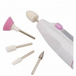 Lixa Unha Elétrica Multiuso Profissional Mão Pé Unha Acrigel PILHAS - 3