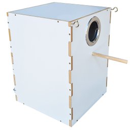 Ninho para Pstacídeos, Ring Neck, Rosela, Red Rumped - Mdf Chocmaster Ninho Ring Neck Mdf - 1