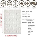 Ver imagem 4 de Papel de parede tijolo tijolinho branco 3d auto adesivo 0,77 x 0.70cm classico sala quarto loja