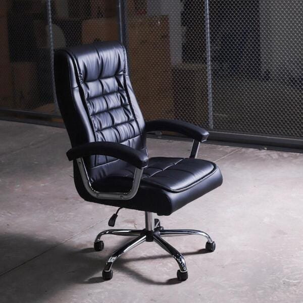 Kit 2 Cadeiras de Escritório Presidente Executiva Big com Molas Ensacadas Confortável Giratória - 5