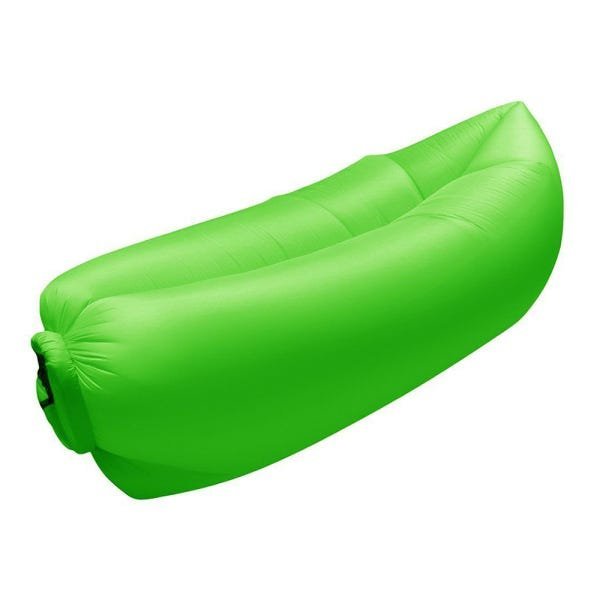 Saco de Dormir Sofá Inflavel Puff Portátil Colchonete Preguiçoso Camping Praia Trilha Ar Passeios - 4
