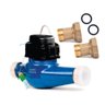 Hidrômetro Multijato 1.1/2'' 20m³/h | Range 80 Equipado + conjunto de Conexão 1 1/2" Renova Medição  - 2