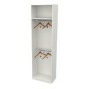 Ver imagem 2 de Armário Arara Dupla M24 100% Mdf (closet Lojas Cabideiro) - Branco