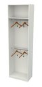 Ver imagem 2 de Armário Arara Dupla M24 100% Mdf (closet Lojas Cabideiro) - Branco