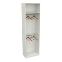 Ver imagem 3 de Armário Arara Dupla M24 100% Mdf (closet Lojas Cabideiro) - Branco