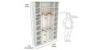 Ver imagem 1 de Armário Colmeia Cabideiro Livia M2 100% Mdf (closet Loja)