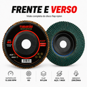 Ver imagem 3 de Kit 5 Disco Flap 4.1/2" (G60) Premium - Tubarão
