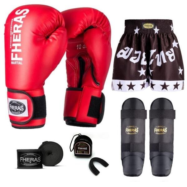 Kit Boxe Muay Thai Fheras Tradicional (01000670) - 7