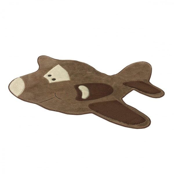 Tapete Infantil Avião Premium 68cmx98cm Guga Tapetes - 1