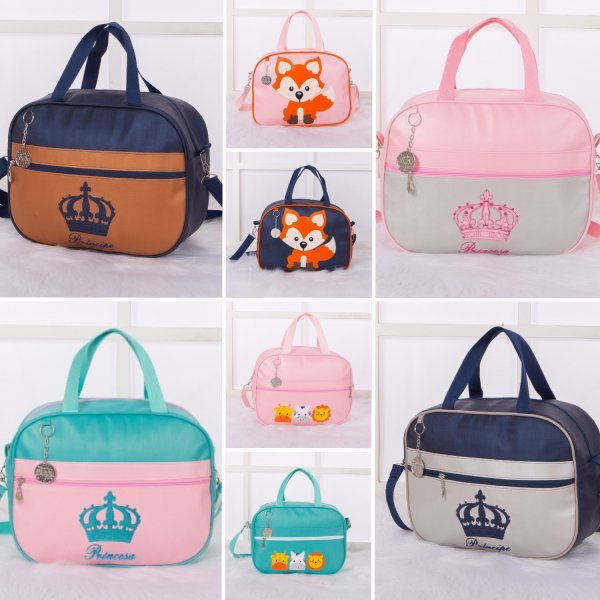 Bolsa Para Bebê Saída Maternidade Grande Estampada Coleções - 4