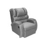 Poltrona Reclinável Imperial Idosos Motorizada e Giro Balanço Suede Cinza 380 - 1