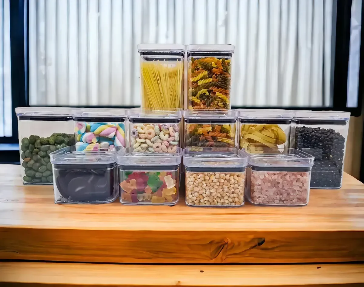 Ver imagem 2 de Kit 12 Potes Hermeticos Vedacao Forte Quadrados Cozinha Organizada Completa Vitahome