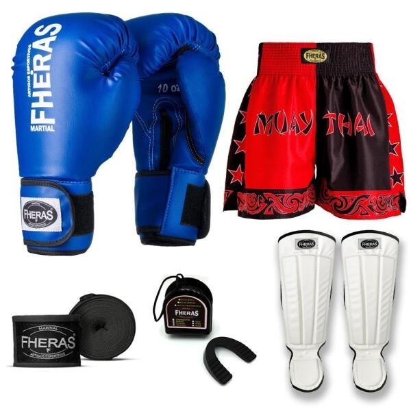 Kit Boxe Muay Thai Fheras Tradicional (04000889) - 7