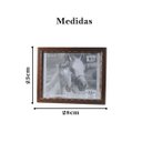 Ver imagem 2 de Porta Retrato Horizontal Moldura Trançada Marrom - 6un 20x25