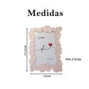 Ver imagem 2 de Porta Retrato Rosa Claro Love Presente Namorado Kit 6 Und