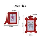 Ver imagem 2 de Porta Retrato Plástico Vermelho Resistente Fotos 10x15 2un
