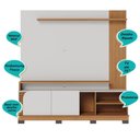 Ver imagem 4 de Home Theater 2 Portas para Tv's até 75" Jurerê - Off White Matte / Freijó