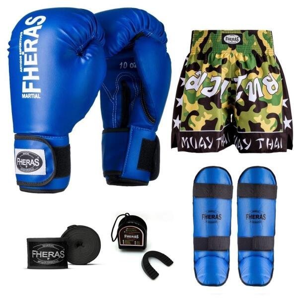 Kit Boxe Muay Thai Fheras Tradicional (04000954) - 1