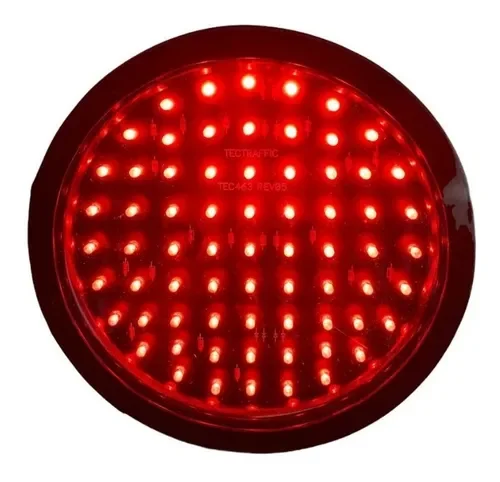 Bolacha Led Vermelho Para Semáforo Atende Abnt Nbr 200mm:vermelho - 2