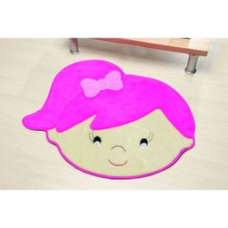 Tapete Infantil Premium Menina Lívia 64cmx72cm Guga Tapetes - 1