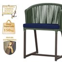 Ver imagem 2 de Mesa com 4 Cadeiras e Noronha Estofado 10 Trama Original Verde