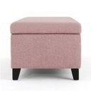 Ver imagem 3 de Recamier Bau Julia 1,60m Suede Rosa Bebe - Inova Decor