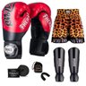 Kit Boxe Muay Thai Fheras Top Tailandesa Vermelho (03002771) - 7