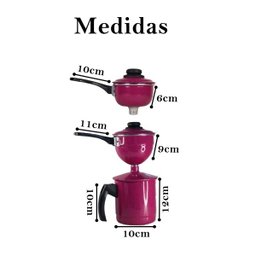 Cuscuzeiro individual para duas pessoas cuscuz não inox: Rosa - 2