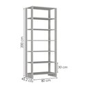 Ver imagem 3 de Estante Multiuso 6 Prateleiras Ey103 200x80 Cm Branco Novam