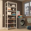 Ver imagem 2 de Estante Multiuso 6 Prateleiras Ey103 200x80 Cm Branco Novam