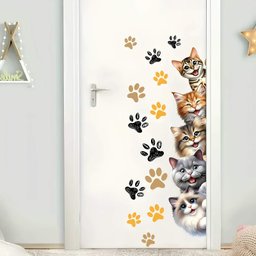 Adesivo de Parede Gatinhos Mod07 - 1