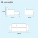 Ver imagem 2 de Sofá 3 Lugares Retrátil Orion Terracota