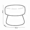 Ver imagem 3 de Puff Redondo Orgânico Quarto Infantil Laura D02 Bouclê Terracota B-125 - Lyam Decor