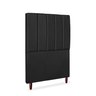 Cabeceira Estofada Cama Box Solteiro Carla 110cm Linho:preto - 3