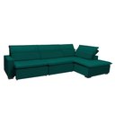 Ver imagem 3 de Sofá Istambul 3.80x2.10m Retrátil e Reclinável com Chaise - Verde