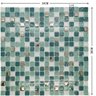 Pastilhas de Vidro Verde Jade Mescla Metalizado Brilhante Kit 11 Unidades 30x30cm - 5